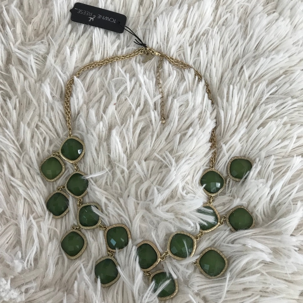 Towne & Reese Green & Gold Necklace